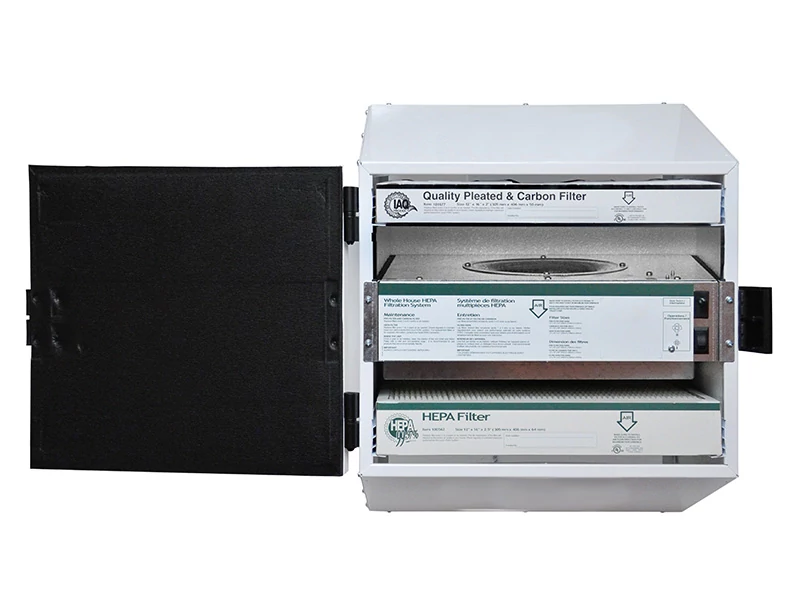 Open whole-house HEPA filtration system