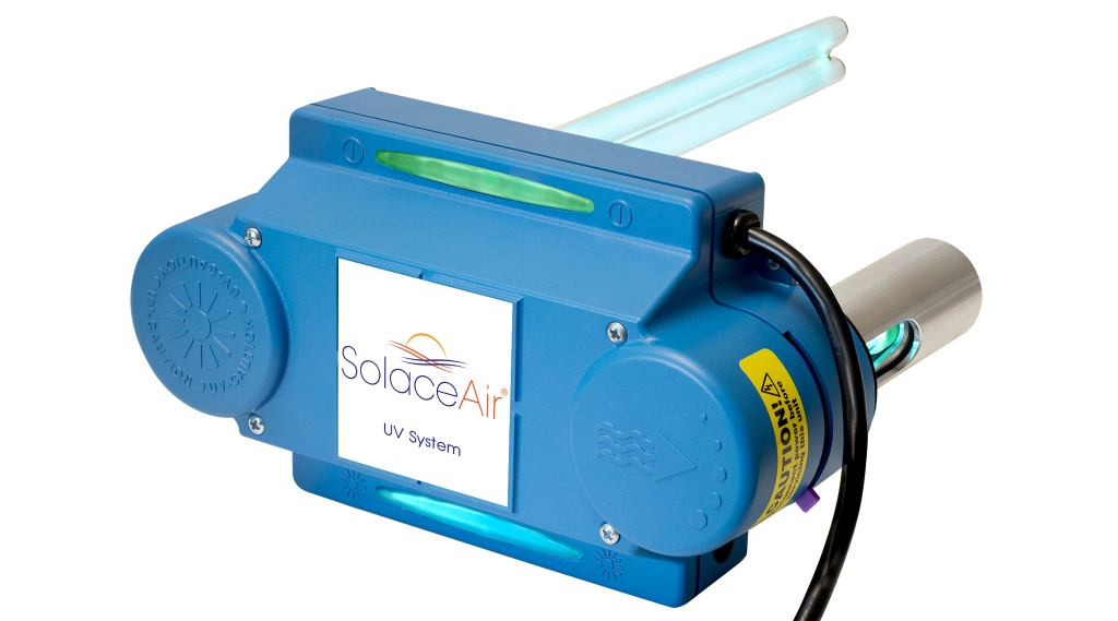 Fixed mount UVC air cleaning system