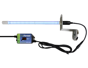 Economy coil UVC lamp with countdown timer